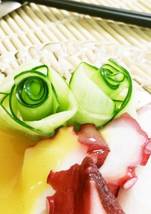 夏！和え物や飾りにきゅうりde薔薇風お花-レシピのメイン写真