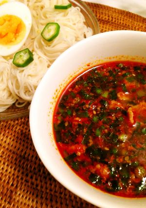 * 辛旨‼︎豚バラのつけ麺ダレ *-レシピのメイン写真