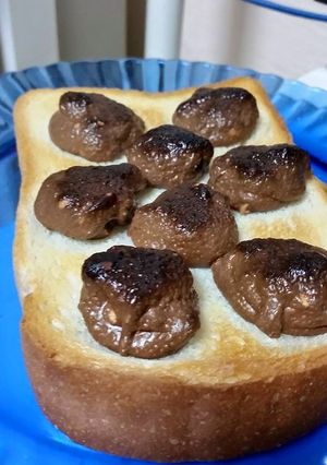 焼きピーナッツブロックチョコトースト！-レシピのメイン写真