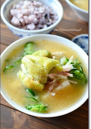 味噌が香ばしい冷や汁【作りおき】-レシピのメイン写真