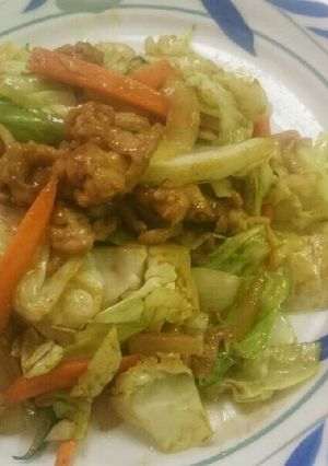 カレー味 豚と野菜の炒め物-レシピのメイン写真