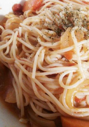 ﾄﾏﾄ煮で♪ﾄﾏﾄﾁｰｽﾞｽﾊﾟ♪-レシピのメイン写真