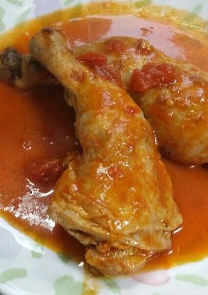 骨付き鳥もも肉のトマト煮-レシピのメイン写真