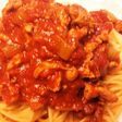 万能薬セロリと豚肉のトマトソースパスタ
