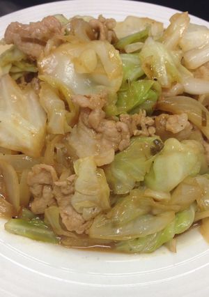 豚肉とキャベツのねぎ味噌炒め-レシピのメイン写真