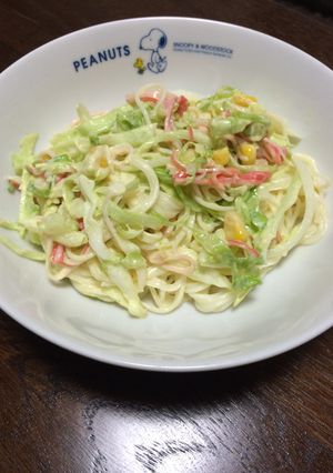 コールスローサラダのそうめん-レシピのメイン写真
