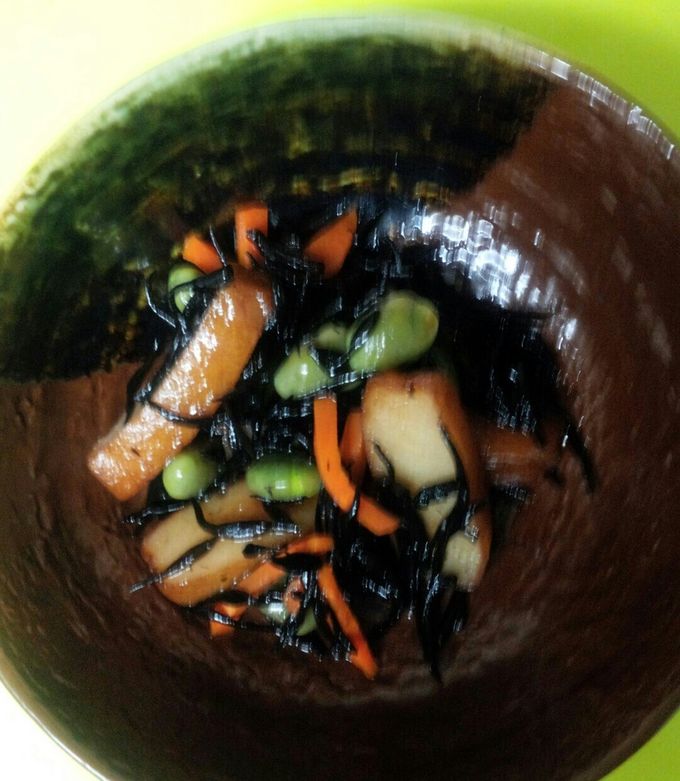 枝豆と薩摩揚げのひじき煮 by ゆったんえみたんママ 【クックパッド