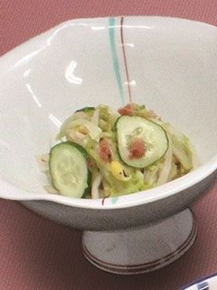 さっぱり梅和え-レシピのメイン写真