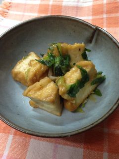 ネギ味噌厚揚げ-レシピのメイン写真
