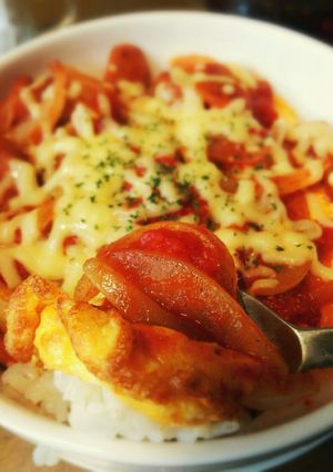 焼きオムライス～トマトソース～-レシピのメイン写真
