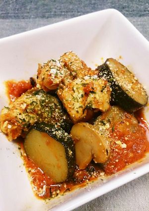 チキンとズッキーニのアラビアータ-レシピのメイン写真