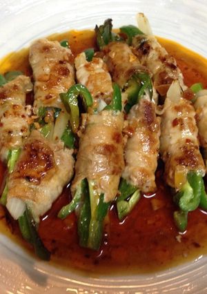 ピーマンと玉ねぎの肉巻き♪-レシピのメイン写真