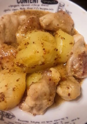 ♡鶏もも肉とじゃがいもの粒マスタード炒め-レシピのメイン写真