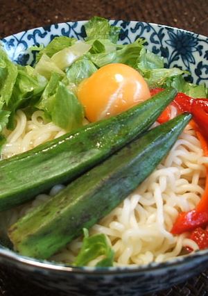 「冷やしぶっかけ塩らーめん 」夏野菜のせ-レシピのメイン写真