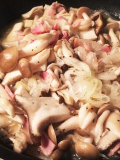 キノコのホットサラダ-レシピのメイン写真