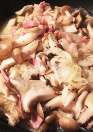キノコのホットサラダ-レシピのメイン写真