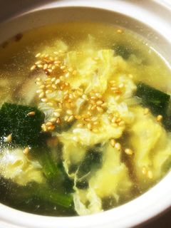 ほうれん草と椎茸の玉子スープ-レシピのメイン写真