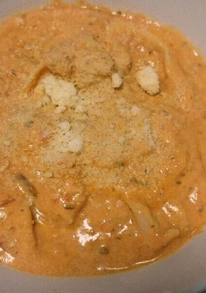 ズボラ女のトマト豆乳パスタ風きしめん-レシピのメイン写真