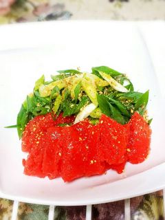 ご飯が進む!九条ねぎと明太子のごま油和え-レシピのメイン写真