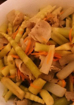 たけのこと豚肉炒め♪ご飯が止まらない♡）-レシピのメイン写真