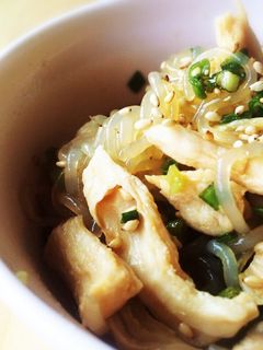 冷やし中華風!鶏ゴマしらたき-レシピのメイン写真