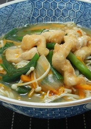サッポロ一番塩ラーメンでヘルシー酸辣湯麺-レシピのメイン写真
