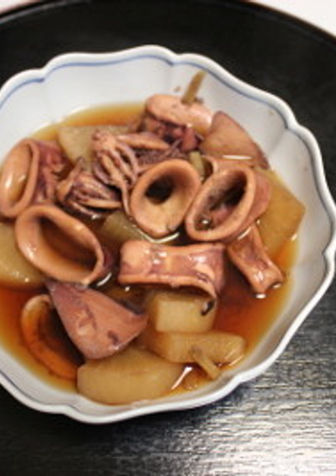 圧力鍋でイカと大根の煮付け-レシピのメイン写真