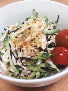 やわらか蒸し鶏とひじきの胡麻サラダ-レシピのメイン写真