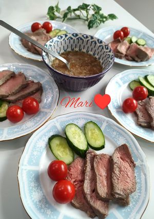 記念日に♡レンジで簡単！ローストビーフ-レシピのメイン写真