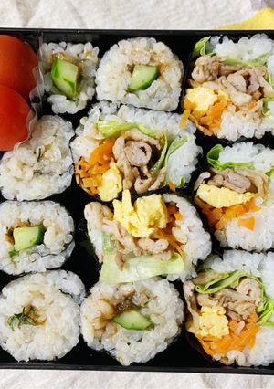 11/16ﾖｯﾁｬﾝ☆海苔巻きお弁当-レシピのメイン写真
