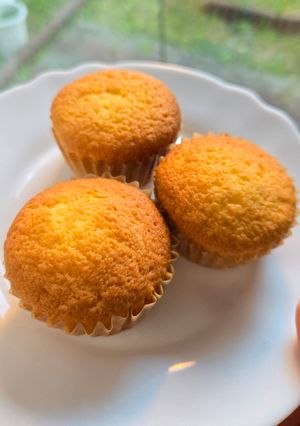 マドレーヌの材料でカップケーキ🧁-レシピのメイン写真