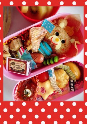 可愛いくま♡ぽるん♡ポピー♡キャラ弁-レシピのメイン写真