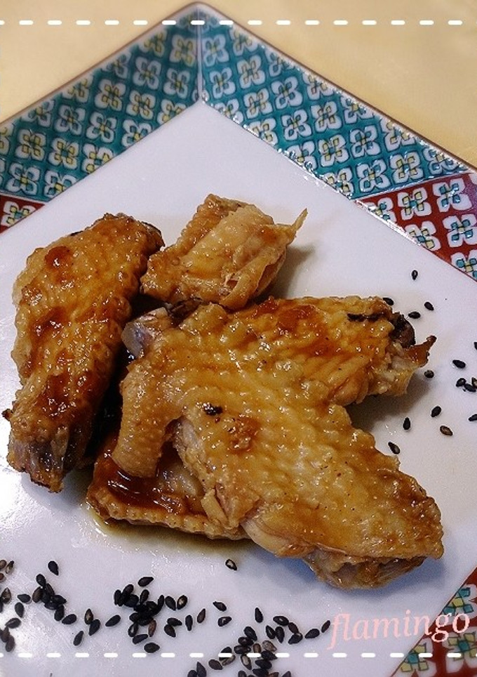 焼いたらタレにゴーの手羽の甘酢漬け-レシピのメイン写真