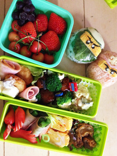 レゴニンジャゴーキャラおにぎり弁当-レシピのメイン写真