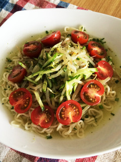 さっぱりナムル冷やしぶっかけ塩ラーメン-レシピのメイン写真