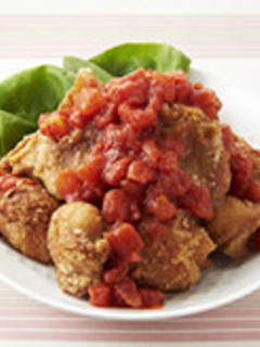 から揚げwithかけるトマト-レシピのメイン写真