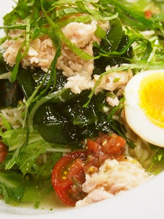 ♡梅と青シソ風味の塩スープ冷ラーメン♡-レシピのメイン写真
