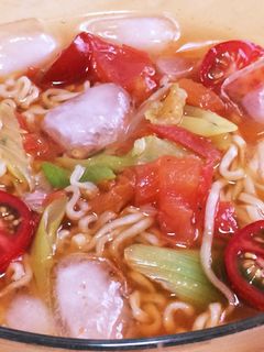 冷やしトマトサッポロ一番-レシピのメイン写真
