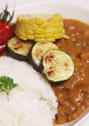 ヘルシー☆大豆とトマトのココナッツカレー-レシピのメイン写真
