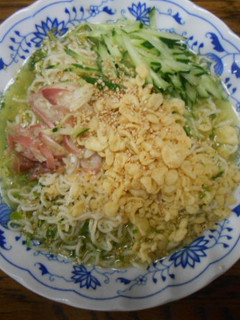 さっぱり。天かす冷やしぶっかけ塩らーめん-レシピのメイン写真