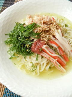 常備食で簡単★冷やしぶっかけ塩らーめん-レシピのメイン写真