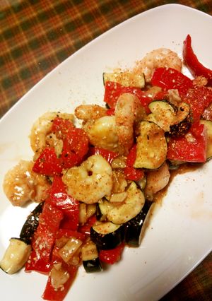 エビと彩り野菜のオイスターソース炒め-レシピのメイン写真