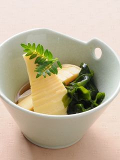 京たけのことわかめの煮物(若竹煮)-レシピのメイン写真