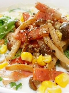 ◆まるでスープパスタ♪ミルクらーめん◆-レシピのメイン写真