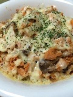 きのこと鮭の明太チーズ焼き-レシピのメイン写真