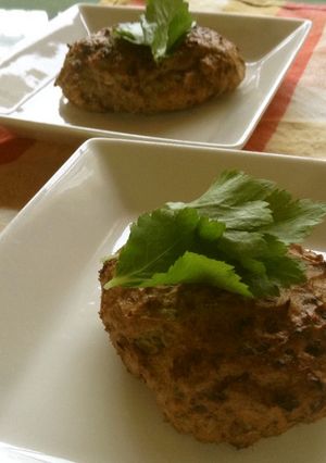 鰯だけで作る鰯のシソ生姜薬味ハンバーグ-レシピのメイン写真
