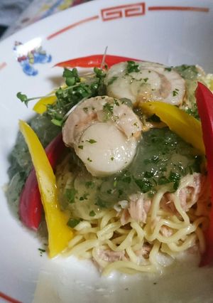 ホタテと玉ねぎの冷製ラーメン-レシピのメイン写真
