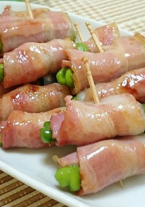 ししとうのベーコン巻き☆めんつゆバター-レシピのメイン写真