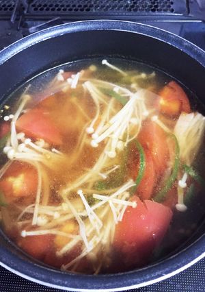 トマトと野菜のコンソメスープ-レシピのメイン写真