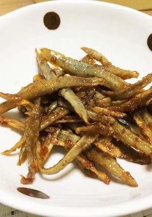 ゴボウの甘辛揚焼き-レシピのメイン写真